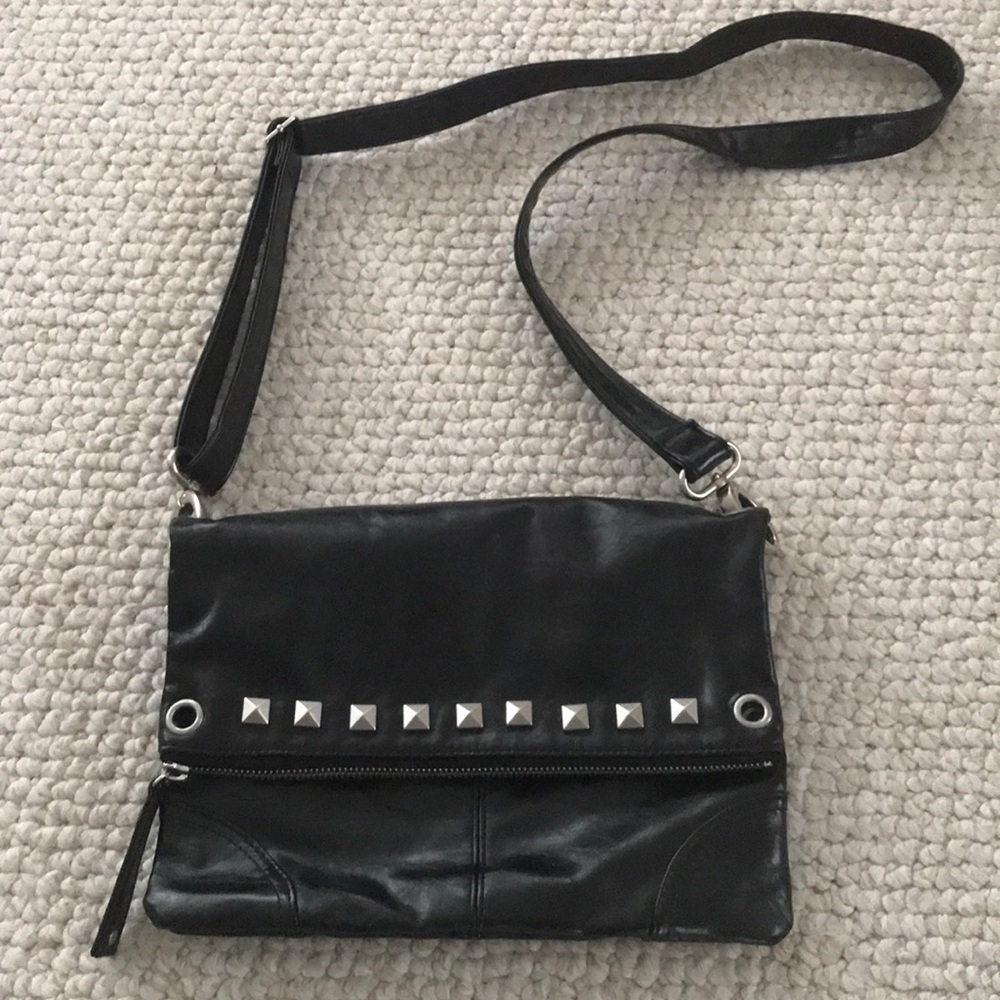 Tokyobag Foldover Pleather Crossbody Clutch